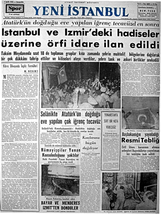 Tarihten bir gazete sayfası