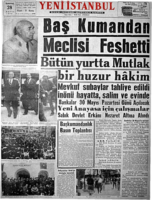 Tarihten bir gazete sayfası