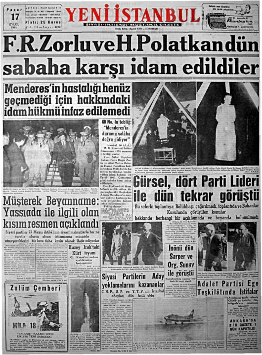 Tarihten bir gazete sayfası