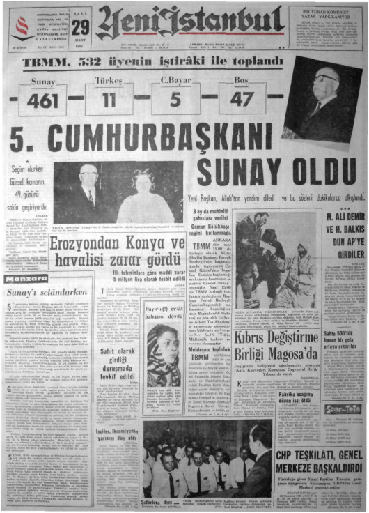 Tarihten bir gazete sayfası