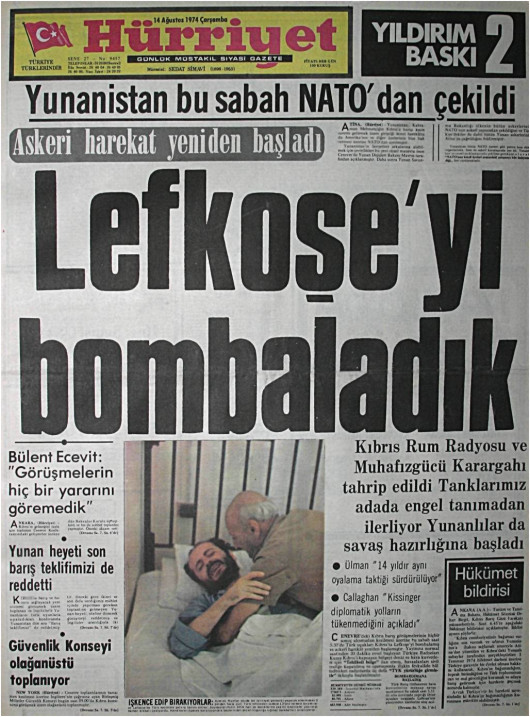 Tarihten bir gazete sayfası