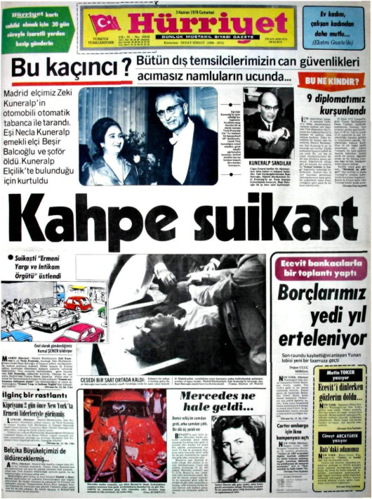 Tarihten bir gazete sayfası