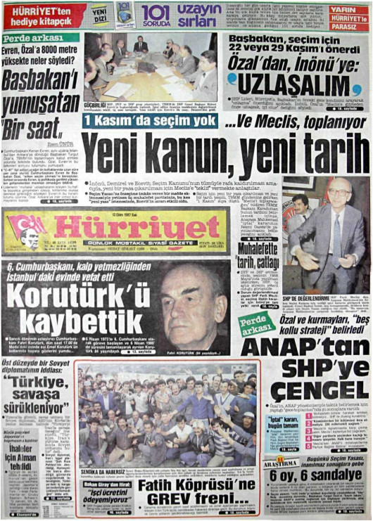 Tarihten bir gazete sayfası
