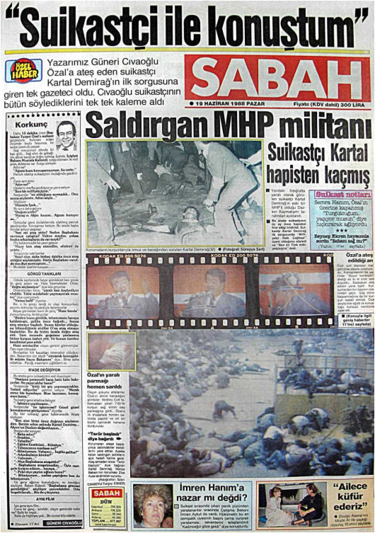 Tarihten bir gazete sayfası
