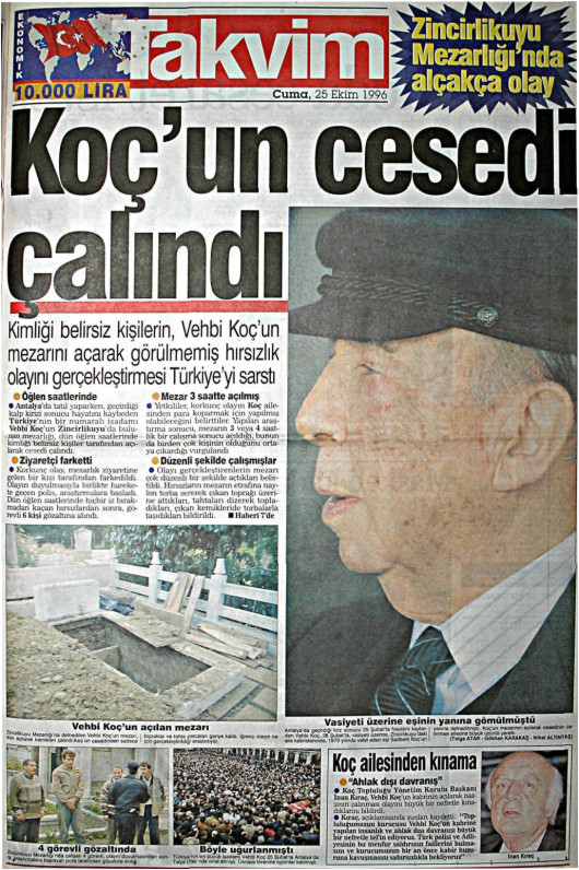 Tarihten bir gazete sayfası